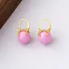 2026 Nuevos Pendientes de Perlas de Colores Dulces Retro para Mujer, Clips para Orejas Elegantes y Versátiles, Estilo Ins Simple y de Moda para Mujer