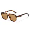 2026 Nuevo Estilo Puente Doble Piloto Gafas de Sol de Moda Europeas y Americanas Sencillas Poligonales Montura de PC Gafas de Sol para Mujer
