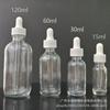 Suministros del Fabricante Botella Boston Marrón de 30 ml Botella de Vidrio Ámbar con Gotero de 60 ml Botella Boston con Gotero Botella de Aceite Esencial