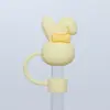 Tapa para Popote Stanley 10mm Diámetro Grande PVC Popote Suave Tapa Muñeco de Dibujos Animados Tapa Antipolvo Mayoreo