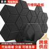 Fornecimento Transfronteiriço de Adesivos de Parede de Feltro, Painel de Mensagens para Gravação de Estúdio de Escritório Hexagonal, Painel Absorvente Autoadesivo de Fibra de Poliéster Hexagonal