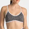 Meiyang Tv Cruzamento de Fronteiras Novo Estampa de Leopardo Bloqueio de Cores Sutiã de Yoga para Mulheres, Alça à Prova de Choque Fitness Esportes Beleza ao Ar Livre Sutiã de Costas