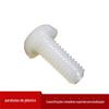 Os fabricantes de origem fornecem parafusos com fenda de plástico isolados parafusos de nylon M2.5 parafusos Phillips de cabeça redonda