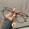 Nuevas Gafas Negras con Marco Degradado, Ultraligeras, Anti Luz Azul, Cara Sencilla para Mujer, Gama Alta, Se Pueden Equipar con Lentes de Miopía de Prescripción, Monturas Planas para Hombre