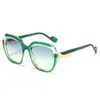 Gafas de Sol Cuadradas Nuevas y Coloridas Estilo Europeo y Americano Gafas Planas Deslumbrantes Gafas de Sol Poligonales de Moda para Pasarela