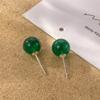 Aretes Casuales para Mujer Plata S999 Moda Versátil Aretes para Cartílago para Orejas Perforadas 2024 Nuevos Aretes de Moda C00470