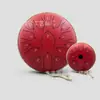 En stock: Tambor colorido, etéreo de 13 pulgadas y 15 tonos con forma de loto, un instrumento de percusión para meditación y atención plena, con un diseño de estilo chino