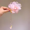 Clip de Bolita Lindo para Niños Cadena de Borla de Girasol Clip Pinza Fija para el Cabello Parte Posterior de la Cabeza Accesorios para el Cabello
