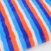 Suministro Directo de Fábrica de Piel de Conejo Rayada de Colores Tela de Terciopelo Estampada de Colores Rayas Piel de Conejo Mediana Material para Zapatos Juguete Tela para el Hogar