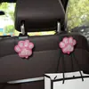 Gancho de Carro Criativo com Strass Desenho de Pata de Gato Gancho para Banco Traseiro do Carro Cabide para Carro Gancho Decorativo Multifuncional para Armazenamento no Interior do Carro