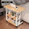 Mesita de noche Escritorio de computadora móvil Escritorio de estudio Escritorio para dormitorio en casa Dormitorio de estudiante Mesa simple elevable para persona perezosa