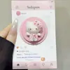 Gatito de Dibujos Animados Adorable con Acabado Afelpado Adecuado para Soporte Magnético Magsafe Súper Adsorción Retráctil de Escritorio Bolsa de Aire