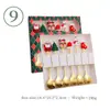 Juego de Cucharas Navideñas Transfronterizas Dibujos Animados Árbol de Navidad Lindo Cuchara para Postre y Pastel Vajilla Creativa Regalo de Navidad