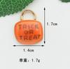 Colgante de aleación con forma de calabaza, fantasma y murciélago para Halloween, accesorios de bricolaje, llavero y colgante.