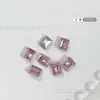 Arte de Uñas Punta Inferior Corazón Torcido Joyería de Diamantes Super Brillante Lujo Cristal Corazón de Melocotón Hacha Diamante Grande Rosa Decoración de Uñas Diamante de Amor