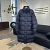 Chaqueta de Plumas Ligera Moncler Maya Mate Chaqueta de Plumas Edición 70 Aniversario Versión Larga Engrosada