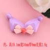 Nuevos dibujos animados oreja de animal pequeño accesorios de resina diy decoraciones para carcasa de teléfono móvil diadema de goma crema
