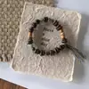 2026 Novo Pulseira de Contas Cabeça de Gato com Grãos de Café para Meninas, Melhores Amigas e Casais, Pulseira Trançada de Design Niche