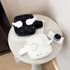Ins Super Brillante Estrella Alas de Ángel Bolsa Cuadrada Pequeña Bolsa de Almacenamiento Bolsa para Polaroid Linda Portátil Bolsa de Maquillaje Bolso de Mano