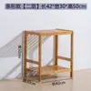 Estante de Almacenamiento de Bambú para Cocina, Estantería Multifuncional de Pie, Armario de Almacenamiento para Sala de Estar, Estante de Almacenamiento Multicapa, Diseño Simple