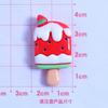 Helado dulce de dibujos animados DIY crema pegamento teléfono móvil carcasa taza de agua pegatina sombreros horquilla brillo resina accesorios de joyería