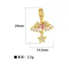 Xi Yin Transfronterizo Europa y América ins Moda Personalidad Hip Hop Colgante Perforado Cobre Microincrustado Circonita Colgante de Cobre de 26 Letras