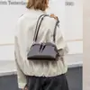 2026 Nueva Bolsa de Concha de Piel de Vaca Bolso de Bolos Vintage Bolso de Hombro Único a la Moda Debajo del Brazo