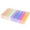 Manicura 100 Piezas, 500 Piezas, 1000 Piezas, Caja Vacía, Caja de Almacenamiento de Joyería para Piezas de Uñas, Caja de Embalaje de 28 Compartimentos, 12 Compartimentos, Apertura de Tapa Independiente
