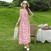 Vestido de Tirantes Estilo Étnico Bohemio para Mujer Verano Ropa de Viaje Yunnan Dali Vacaciones en la Playa Falda Larga