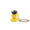 Chaveiro Pingente Criativo Variado Pato Amarelo Resina Pato Presente de Formatura Estudante Caixa Surpresa Buraco Música
