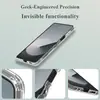 Adequada para a capa do telefone Samsung Z Flip 7 com atração magnética, transparência, finura e compatibilidade com a pele LeReach