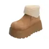 Botines Gruesos Forrados de Peluche para Mujer Suela Gruesa Botas de Moda Botas de Nieve para Mujer 2026 Invierno Nuevos Aumentan la Altura Zapatos de Algodón Birkenstock