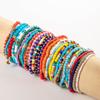Pulseiras Boêmias Coloridas de Miçangas Europeias e Americanas Transfronteiriças, Pulseiras de Miçangas Estilo Praia (Lote Misto de Dez Peças) Atacado