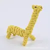 Novo brinquedo de animal trançado feito à mão com corda de algodão para animal de estimação cachorro brinquedo de cachorro brinquedo de filhote suprimentos atacado