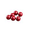 Cuentas de cinabrio de mineral bruto natural cuentas sueltas arena roja arena púrpura cuentas redondas semiacabadas arena imperial con cuentas piedra bruta de cinabrio natural