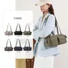 Bolsa de ombro portátil de grande capacidade com múltiplos bolsos, estilo retrô coreano, bolsa de lona de tecido de nylon de alta qualidade, bolsa de viagem