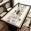 Mantel individual de mesa de comedor lujoso y de alta gama, lavable, a prueba de aceite, impermeable, resistente al calor, mantel individual de mesa de cuero, mantel para mesa de café, mantel de estilo francés