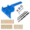 Localizador de perforación de madera Yunbei punzonador de agujero recto localizador de perforación espiga redonda de madera empalmado herramienta DIY