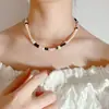 Design Avançado Senso de Nicho Elegante Colar de Pérolas Versátil Corrente Clavícula 2022 Novo Colar de Pérolas Pequenas Feminino Verão