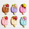 Parches de Resina de Helado de Cereza Brillante al por Mayor Accesorios para el Cabello DIY Materiales Hechos a Mano Parches Decorativos para Fundas de Teléfono Pegamento Crema
