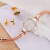 Shengke Shengke K0026 Pulseira da Moda Tendência Europeia e Americana Relógio Feminino Redondo Simples Relógio de Pulso Feminino de Quartzo Atacado