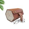 Estuche para Gafas Hecho a Mano con Múltiples Compartimentos, Caja de Almacenamiento de Gran Capacidad, Se Puede Colgar, Estuche Portátil de PU para Gafas de Sol, Estuche para Gafas Resistente a la Presión