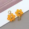 Contas Coloridas a Vácuo para Conservar a Cor Flor de Cristal Margarida Pingente Brincos Criativos DIY Puros Feitos à Mão Acessórios de Pérola de Imitação