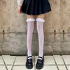 Calcetines de encaje blanco hasta la pantorrilla calcetines mujer verano lolita lolita calcetines de felpa calcetines de tubo calcetines escolares jk