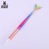 Pluma de Silicona para Uñas con Diseño de Cola de Pez Pluma de Cabeza de Pegamento para Uñas Doble Cabeza con Tallado de Diamantes Hueco Estampado Pluma Degradada Herramientas para Uñas