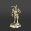 Figurita de Juguete Modelo Soldado Cibernético Tech Punk Futurista de Cobre Sólido Vintage, Adorno de Cobre para Escritorio para Hombres