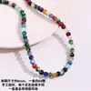 6mm vidro flor de mil cores preto vermelho contas soltas para fazer pulseira colar brincos acessórios de joalheria material