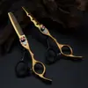 6.0 Tijeras de Peluquería Personalizadas Pintadas de Colores, Tijeras para Cortar el Cabello, Tijeras Planas, Tijeras para Flequillo, Tijeras Entresacadoras, Asequibles