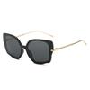 Óculos de Sol Cat-Eye, Óculos de Metal Twist Hip-Hop Personalizados Transfronteiriços, Óculos de Sol Estilo Rua de Celebridade da Internet