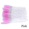 Venta Caliente Transfronteriza Pincel de Pestañas Acrílico Cristal Multicolor Nylon Sólido Rollo de Pestañas Pincel para Cejas Herramientas de Belleza